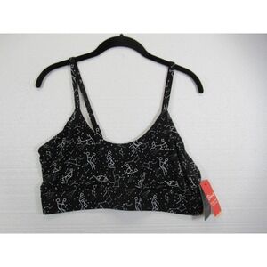 NEW Shinesty The Big Bang Constellation Bralette Bra 2XL Black Wireless Pullover